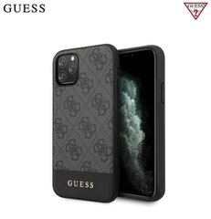 Жесткий чехол с полосой Guess GUHCN61G4GLGR  4G для Apple iPhone 11, черный цена и информация | Чехлы для телефонов | 220.lv