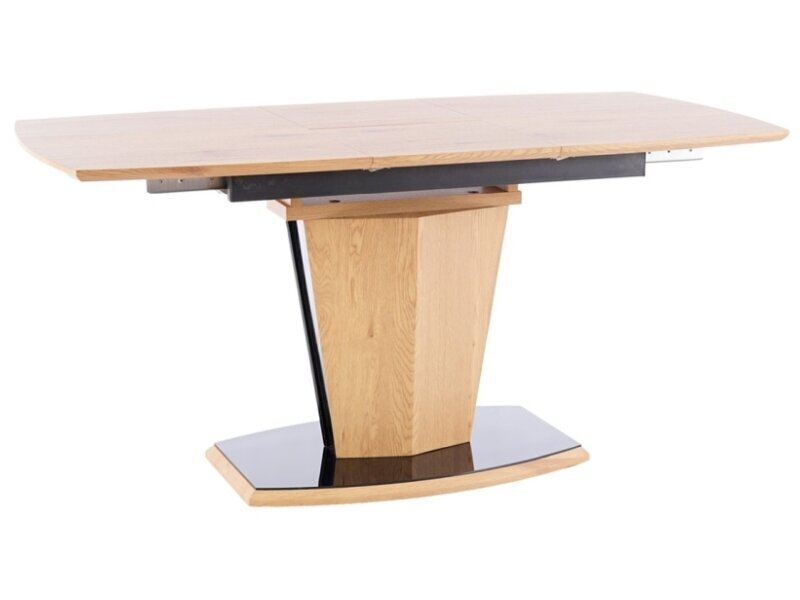 Paplašināms galds Signal Meble Houston, brūns cena un informācija | Virtuves galdi, ēdamgaldi | 220.lv