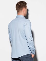 Vīriešu krekls ar garām piedurknēm Ombre K540, zils цена и информация | Мужские рубашки | 220.lv