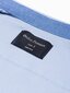 Vīriešu krekls ar garām piedurknēm Ombre K540, zils cena un informācija | Vīriešu krekli | 220.lv