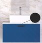 Vannas istabas skapītis Besco Floo 80 ar Slim black galda virsmu, zils/melns cena un informācija | Vannas istabas skapīši | 220.lv