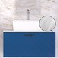 Vannas istabas skapītis Besco Floo 80 ar Slim marble galda virsmu, zils/melns cena un informācija | Vannas istabas skapīši | 220.lv