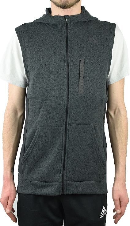 Veste vīriešiem Adidas Ultra Fleece Vest M AP8166, pelēka cena un informācija | Vīriešu vestes | 220.lv