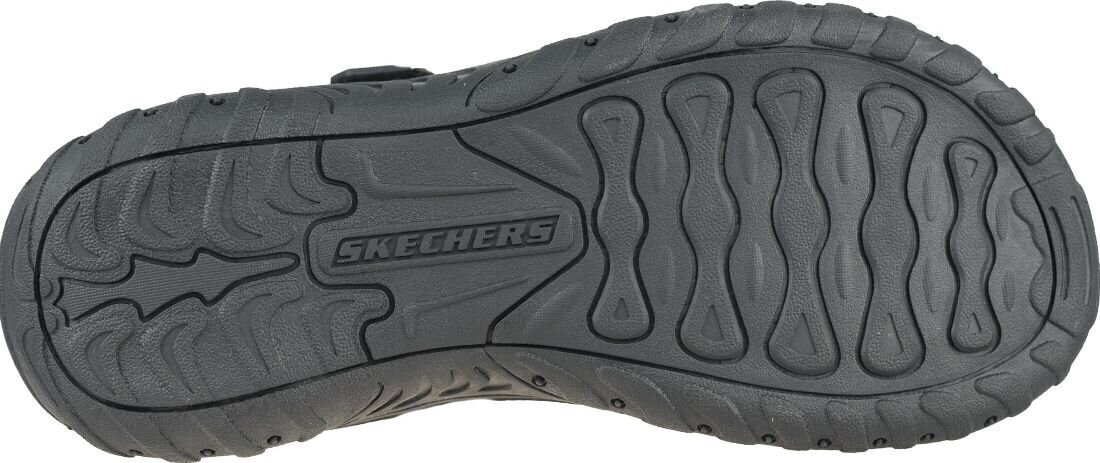 Sandales vīriešiem Skechers Reggae Elsinore 204114 BBK, melnas cena un informācija | Vīriešu iešļūcenes, čības, sandales | 220.lv