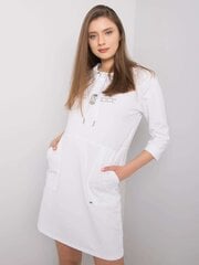 Белое хлопковое платье с аппликацией цена и информация | Платья | 220.lv