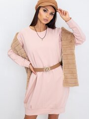 Rozā kokvilnas kleita, Pink L/XL cena un informācija | Kleitas | 220.lv