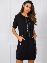 Melna kleita ar kabatām, Black S/M cena un informācija | Kleitas | 220.lv