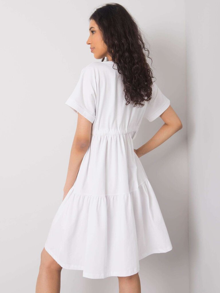 RUE PARIS Balta kokvilnas kleita White S/M cena un informācija | Kleitas | 220.lv