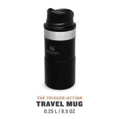 Termokrūze The Trigger-Action Travel Mug Classic 0,25L matēti melna (4) cena un informācija | Stanley Mājsaimniecības preces | 220.lv