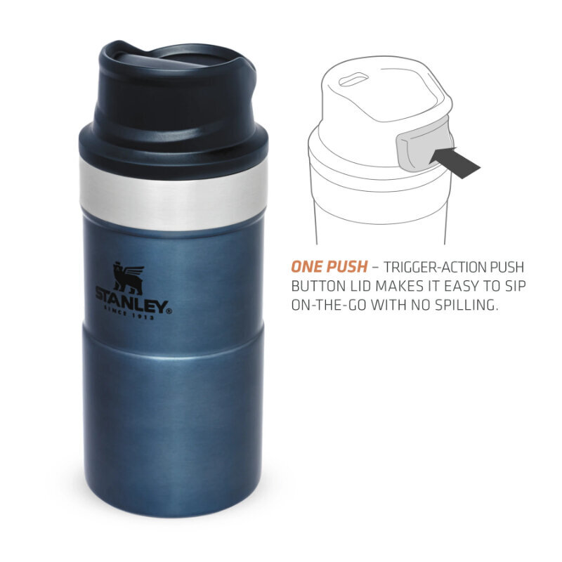 Termokrūze The Trigger-Action Travel Mug Classic 0,25L zila (4) cena un informācija | Termosi, termokrūzes | 220.lv