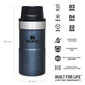 Termokrūze The Trigger-Action Travel Mug Classic 0,25L zila (4) cena un informācija | Termosi, termokrūzes | 220.lv