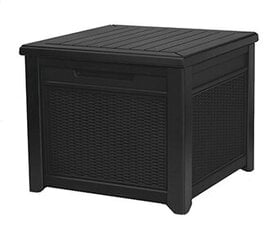 Ящик Cube Rattan Storage Box для хранения вещей, 208 л, серый цена и информация | Ящики для вещей | 220.lv