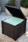 Uzglabāšanas kaste Cube Rattan Storage Box 208L pelēka cena un informācija | Veļas grozi un mantu uzglabāšanas kastes | 220.lv
