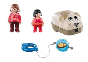 70406 PLAYMOBIL® 1.2.3 Kucēnu vilciens цена и информация | Конструкторы и кубики | 220.lv