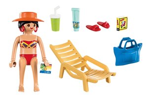 70300 PLAYMOBIL® Special Plus Pludmales atpūtnieks ar zvilni cena un informācija | Konstruktori | 220.lv