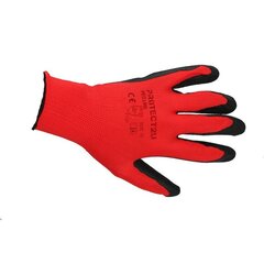 Перчатки нейлоновые красные, размер 8 цена и информация | Рабочие перчатки | 220.lv