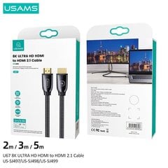 Usams U67 HDMI 2.1 8K, 2 m цена и информация | Кабели и провода | 220.lv