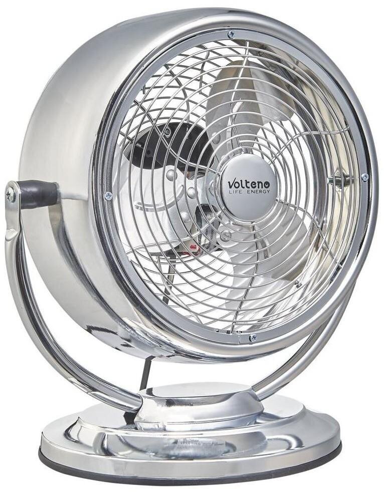 Volteno galda ventilators 15W, hroms цена и информация | Ventilatori | 220.lv