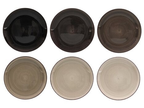 Keramikas deserta šķīvju komplekts Loft, 19 cm, 6 gab cena un informācija | Trauki, šķīvji, pusdienu servīzes | 220.lv