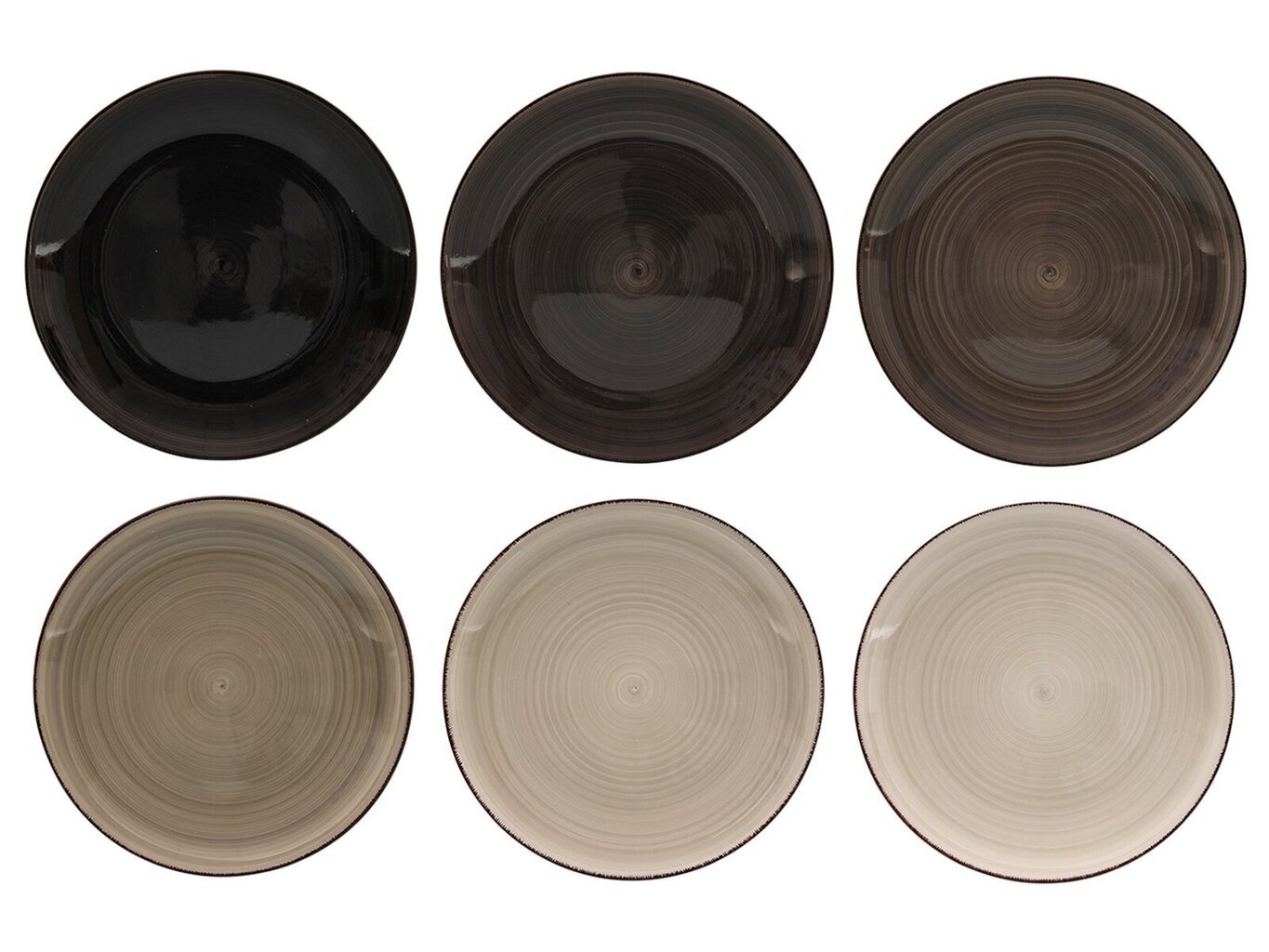 Keramikas deserta šķīvju komplekts Loft, 19 cm, 6 gab цена и информация | Trauki, šķīvji, pusdienu servīzes | 220.lv