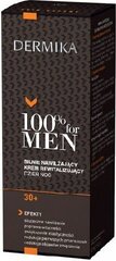 Intensīvi mitrinošs sejas krēms Dermika 100% for Men 30+ vīriešiem, 50 ml cena un informācija | Sejas krēmi | 220.lv