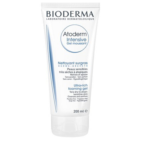 Putojošs gēls - mazgāšanas līdzeklis Bioderma Atoderm Intensive, 200 ml цена и информация | Sejas ādas kopšana | 220.lv