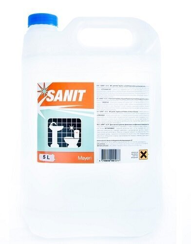 Sanit WC tīrīšanas līdzeklis 5 l цена и информация | Tīrīšanas līdzekļi | 220.lv