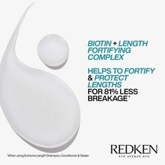 Укрепляющий шампунь для поврежденных волос Redken Extreme Length, 300 мл цена и информация | Шампуни | 220.lv