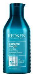 Укрепляющий шампунь для поврежденных волос Redken Extreme Length, 300 мл цена и информация | Шампуни | 220.lv