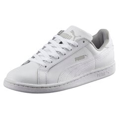 PUMA balti brīvā laika apavi bērniem Puma Smash FUN L Jr white-white - 36016204 36016204.22,5 цена и информация | Детская спортивная обувь | 220.lv