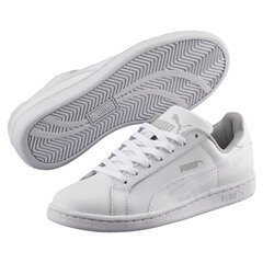 PUMA balti brīvā laika apavi bērniem Puma Smash FUN L Jr white-white - 36016204 36016204.22,5 цена и информация | Стильные кеды для детей | 220.lv