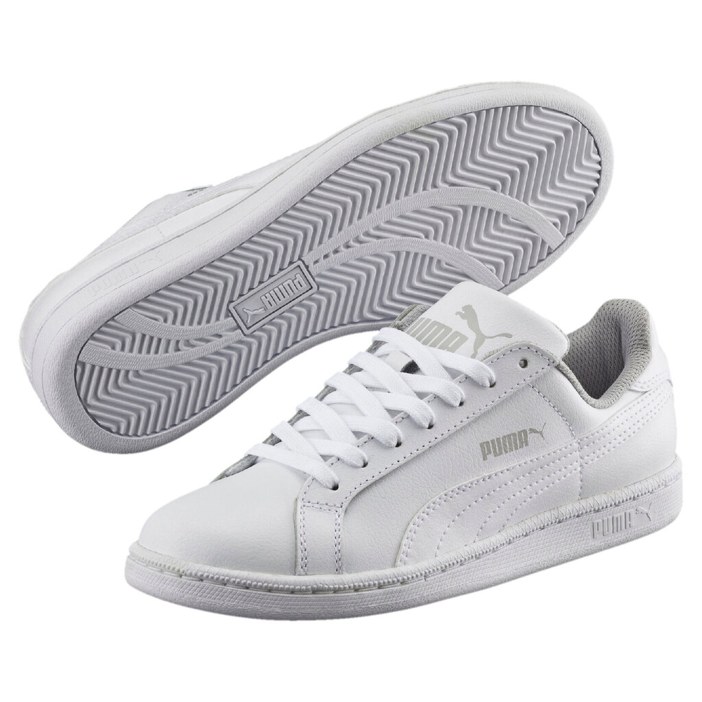 PUMA balti brīvā laika apavi bērniem Puma Smash FUN L Jr white-white - 36016204 36016204.22,5 cena un informācija | Sporta apavi bērniem | 220.lv