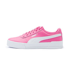 PUMA rozā brīvā laika apavi meitenēm Carina L Jr Azalea Pink-Azalea Pink - 37067716 37067716.23 цена и информация | Детская спортивная обувь | 220.lv