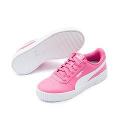 PUMA rozā brīvā laika apavi meitenēm Carina L Jr Azalea Pink-Azalea Pink - 37067716 37067716.23 цена и информация | Детская спортивная обувь | 220.lv