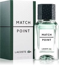 Tualetes ūdens Lacoste Match Point EDT vīriešiem, 30 ml cena un informācija | Lacoste Rotaļlietas, bērnu preces | 220.lv