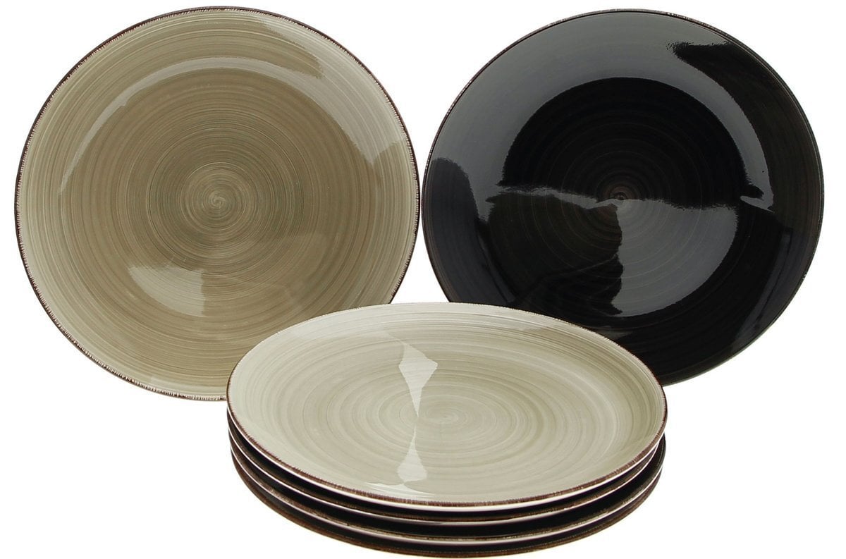 Keramikas pusdienu šķīvju komplekts Loft, 27 cm, 6 gab цена и информация | Trauki, šķīvji, pusdienu servīzes | 220.lv