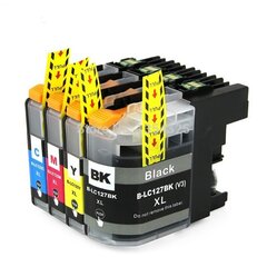 Комплект совместимых картриджей Brother Lc127Xl / Lc125Xl Cmyk цена и информация | Картриджи для струйных принтеров | 220.lv