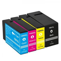 Analogs tintes kasetņu komplekts Canon Pgi-1500Xl Cmyk cena un informācija | Tintes kārtridži | 220.lv