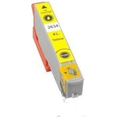 Совместимый картридж Epson T26Xl T2634 Yellow цена и информация | Картриджи для струйных принтеров | 220.lv