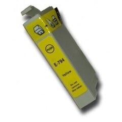 Совместимый картридж Epson T0794 жёдтый цена и информация | Картриджи для струйных принтеров | 220.lv
