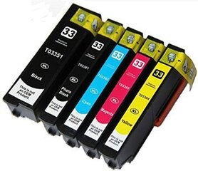 Analogs tintes kasetņu komplekts Epson 33Xl T3357 Cmyk + Pbk cena un informācija | Tintes kārtridži | 220.lv