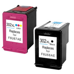 Комплект совместимых картриджей Hp 302Xl Black + Hp 302Xl Tricolor цена и информация | Картриджи для струйных принтеров | 220.lv