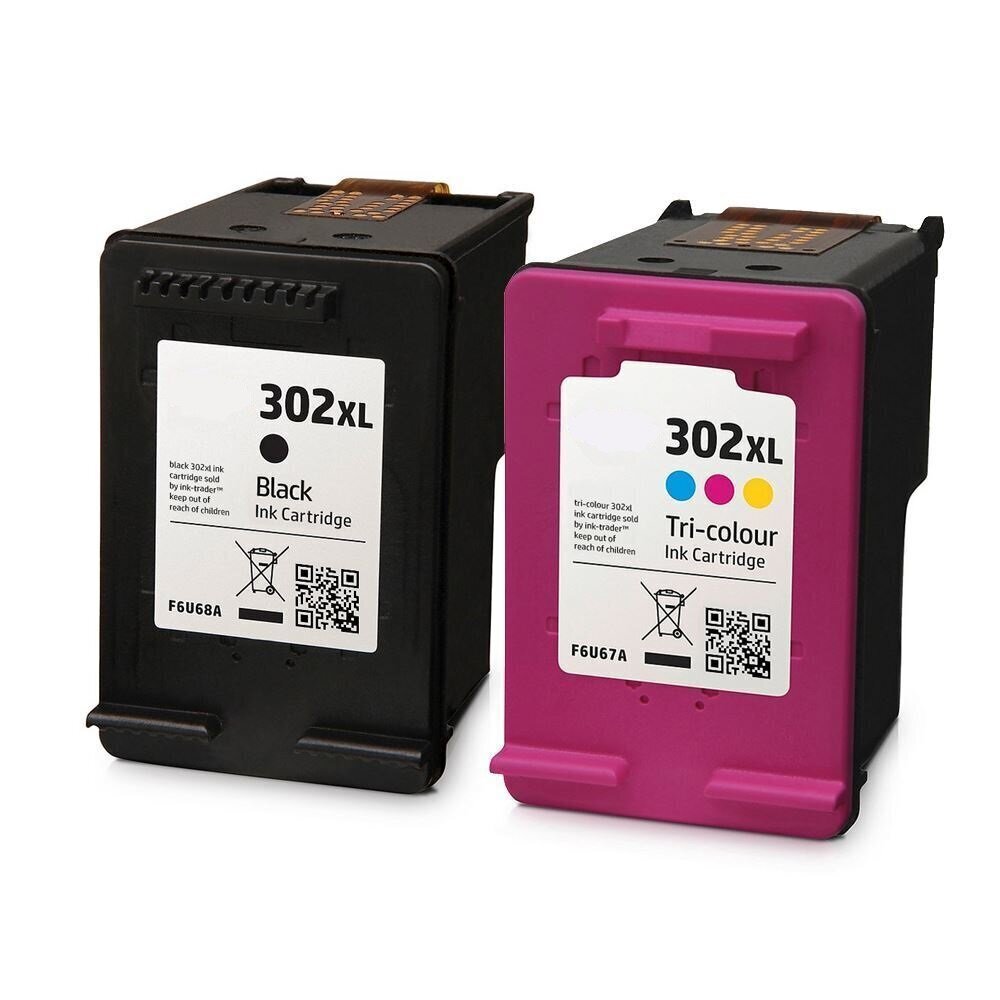 Analogs tintes kasetņu komplekts Hp 302Xl Black + Hp 302Xl Tricolor Brand New! цена и информация | Tintes kārtridži | 220.lv