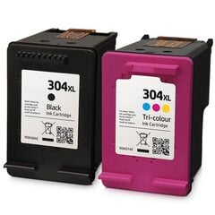 Analogs tintes kasetņu komplekts Hp 304Xl Black + Hp 304Xl Tricolor cena un informācija | Tintes kārtridži | 220.lv