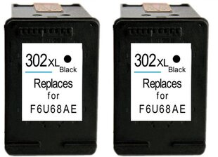 Analogs tintes kasetņu komplekts Hp 302Xl Black Twinpack cena un informācija | Tintes kārtridži | 220.lv