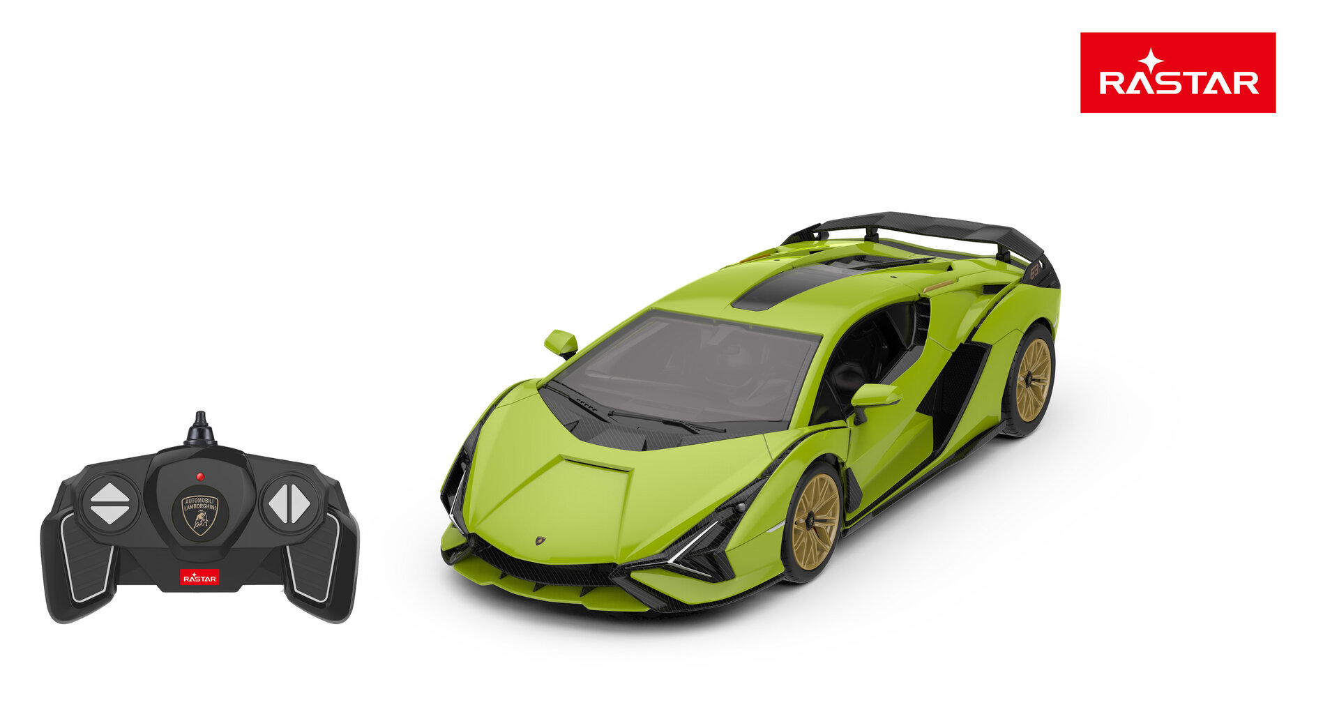 Radio vadāms automašīnas modelis-konstruktors Rastar Lamborghini Sian 1:18, 97400 цена и информация | Rotaļlietas zēniem | 220.lv
