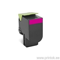 Совместимый тонер Lexmark 802Sm, Cx310 / Cx410 / Cx510 80C2Sm0 Magenta цена и информация | Картриджи для лазерных принтеров | 220.lv