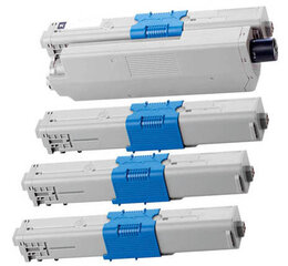 Комплект совместимых тонеров Oki C301 / 321 4497353 Cmyk цена и информация | Картриджи для лазерных принтеров | 220.lv