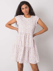 Stitch & Soul Белое узорчатое платье с воланами цена и информация | Платья | 220.lv