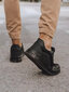 Vīriešu sporta kurpes ar melnu zoli "Dano" ZX0186-44181-44, melnas цена и информация | Sporta apavi vīriešiem | 220.lv